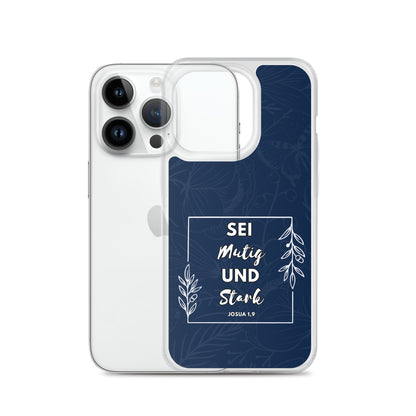Sei mutig und stark Josua 1,9 iPhone-Hülle
