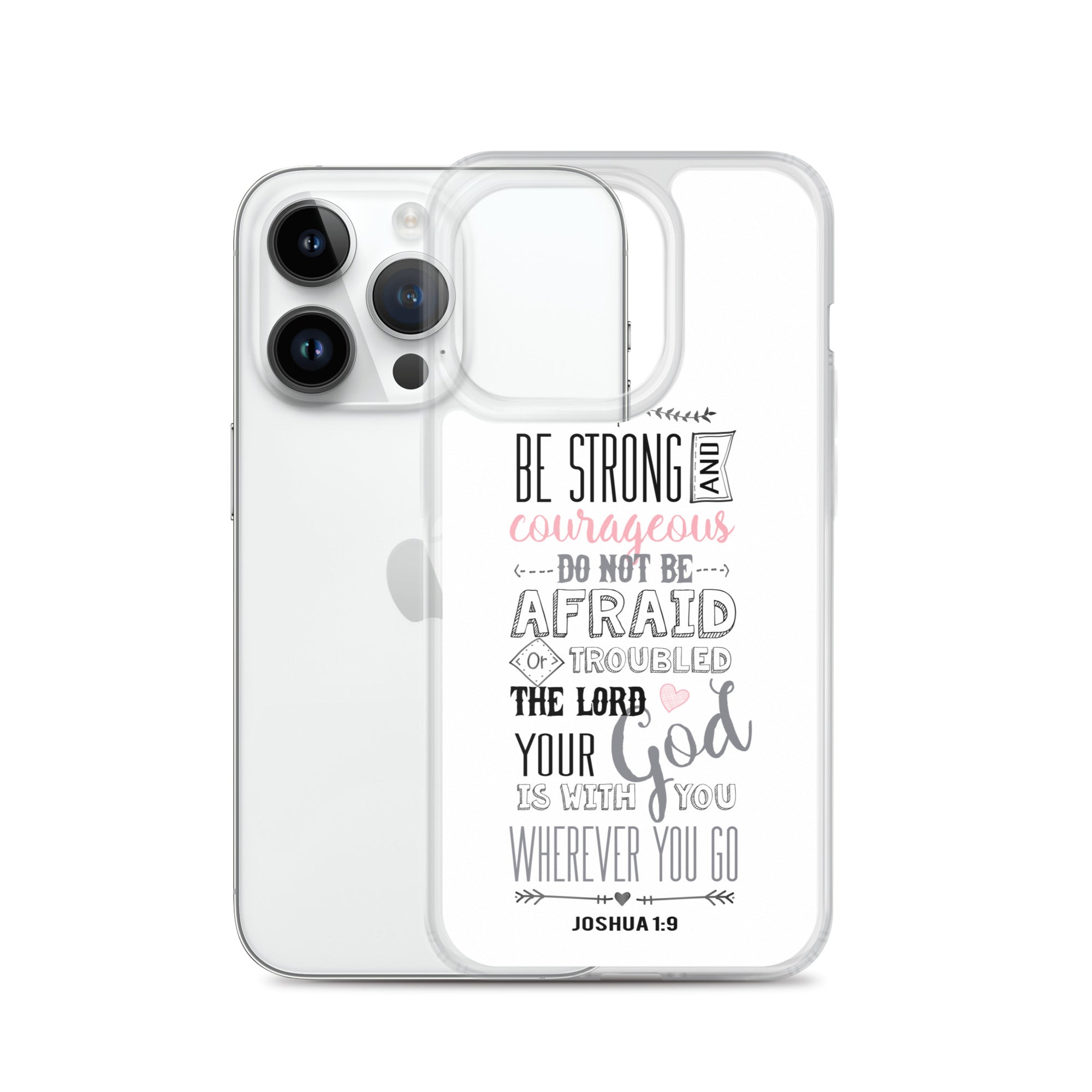Josua 1:9 Sei mutig und stark - christliche iPhone Handyhülle