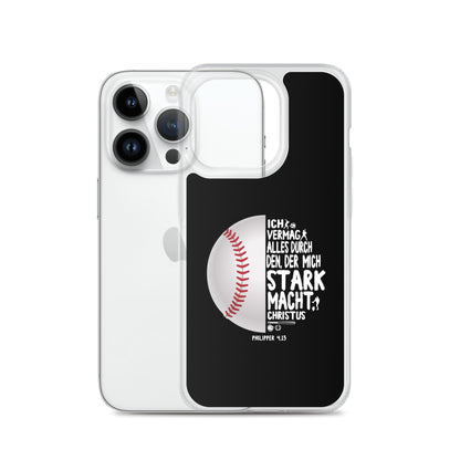 Philipper 4,13 Baseball Ich vermag alles durch Christus iPhone-Hülle