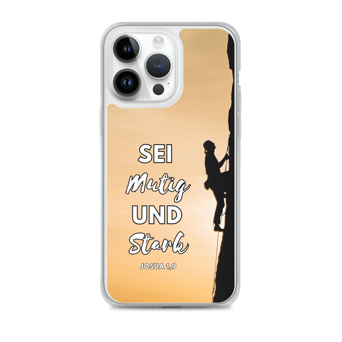 Sei mutig und stark Klettern iPhone-Hülle