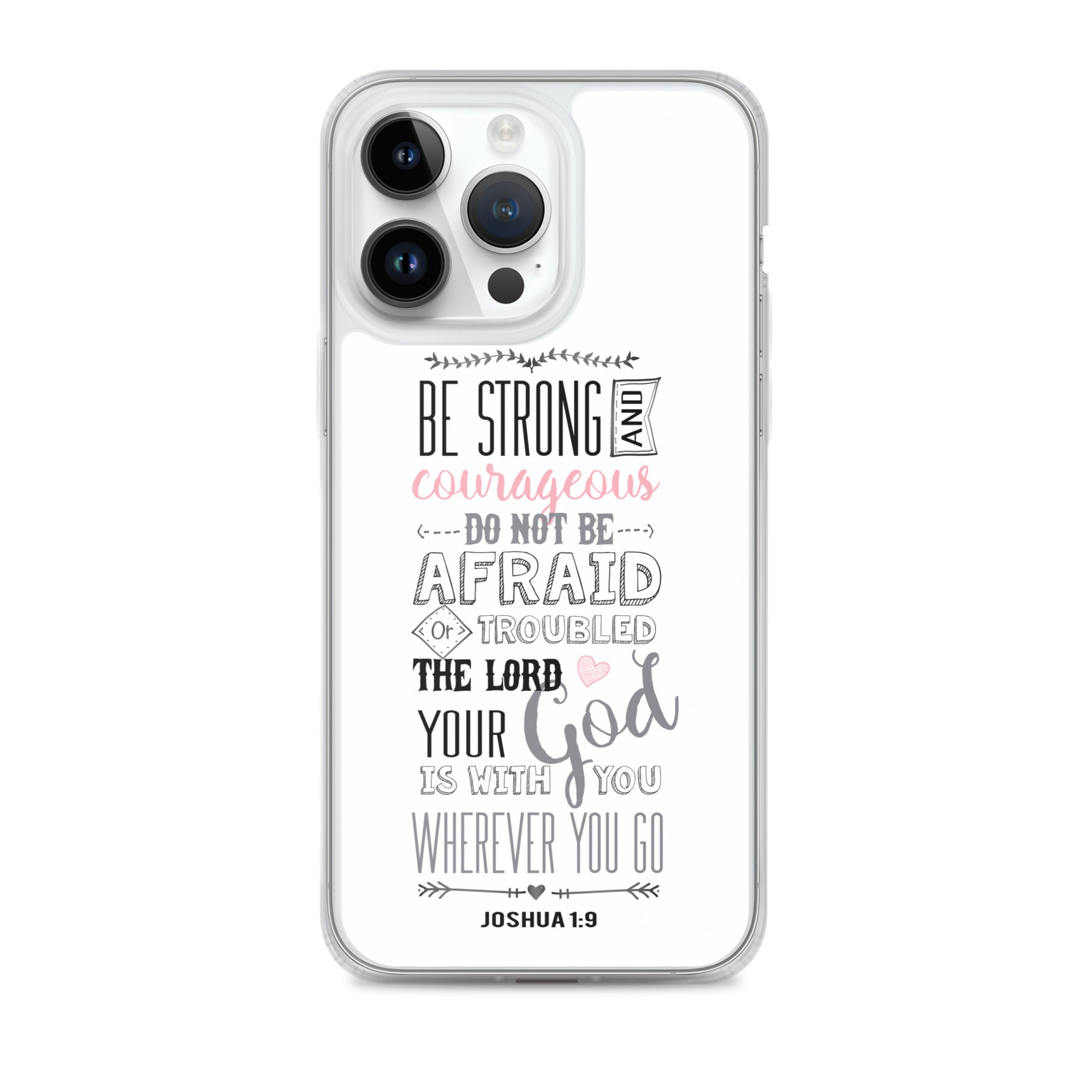 Josua 1:9 Sei mutig und stark - christliche iPhone Handyhülle