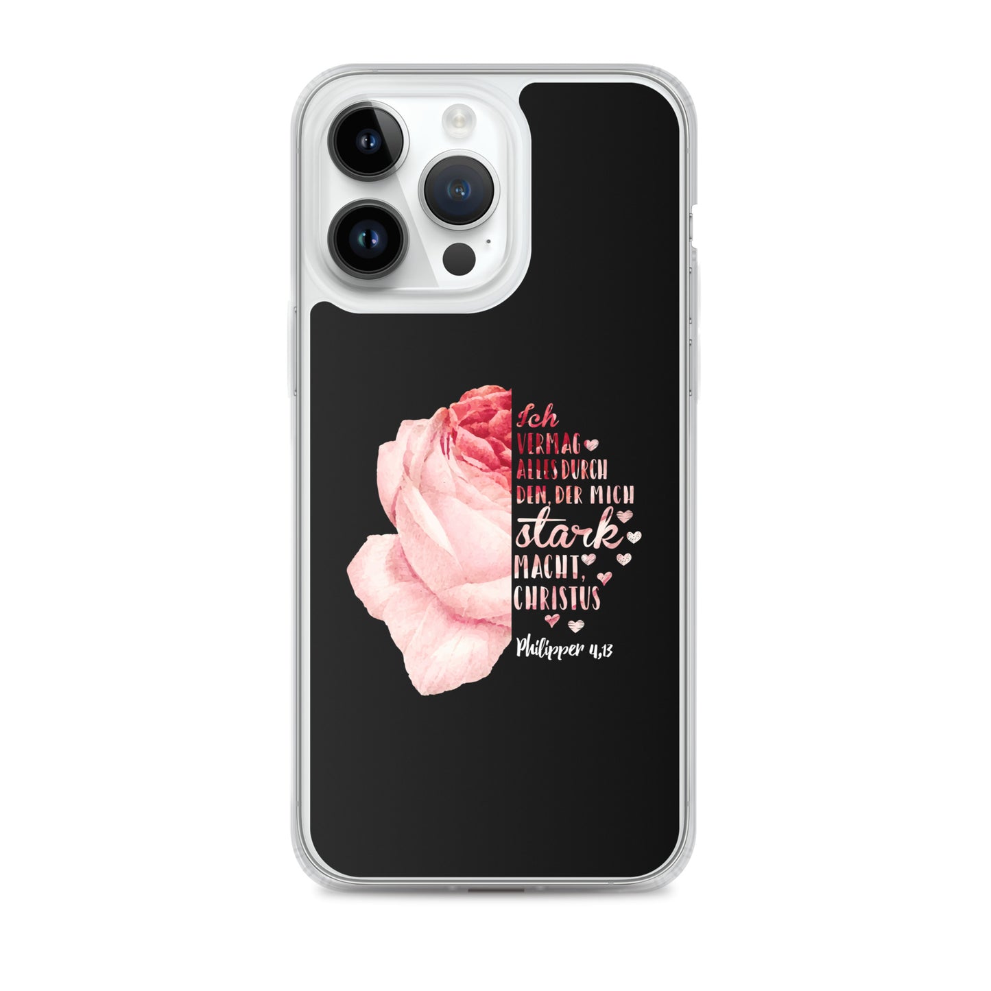 Philipper 4,13 Rose Ich vermag alles durch Christus iPhone-Hülle