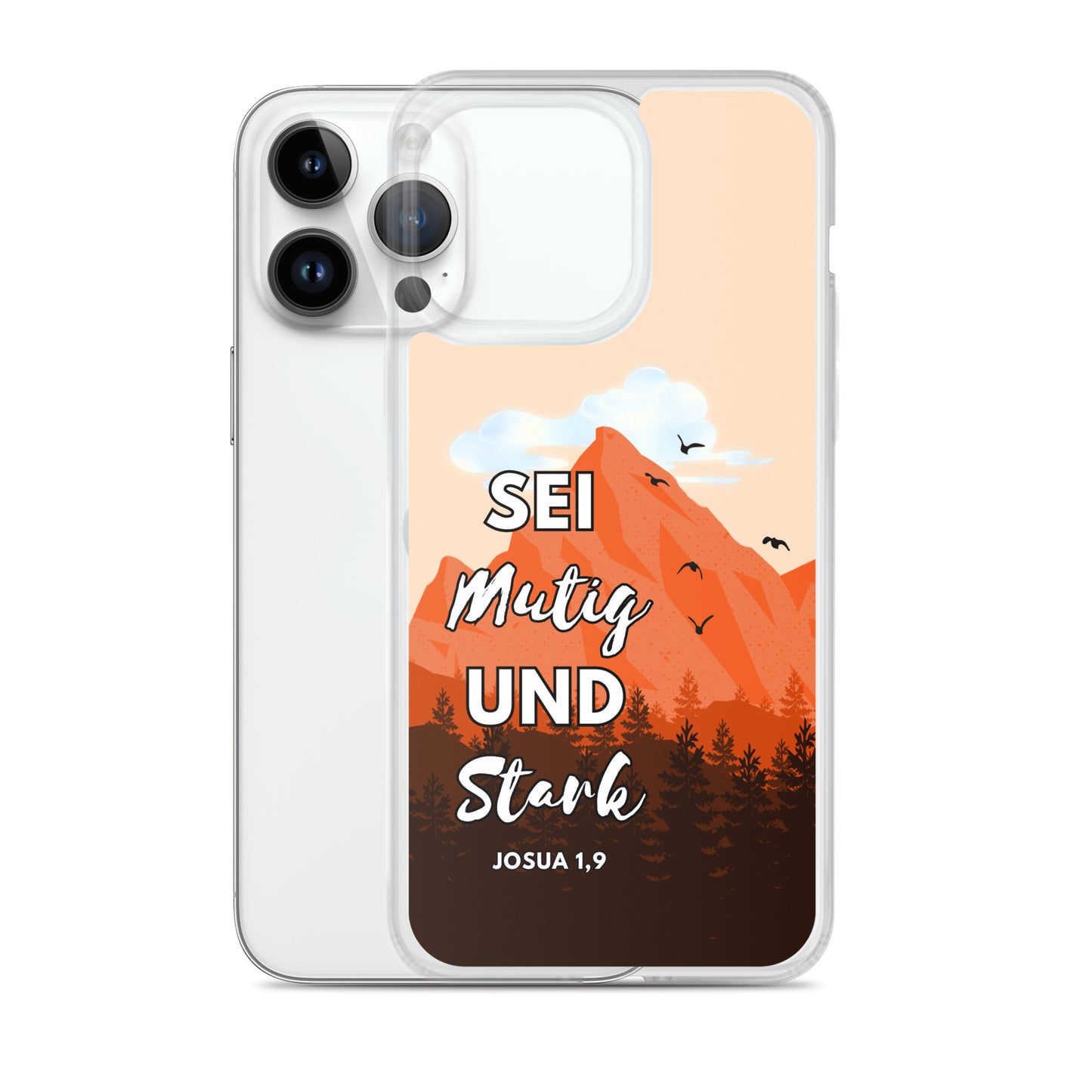 Sei mutig und stark iPhone-Hülle
