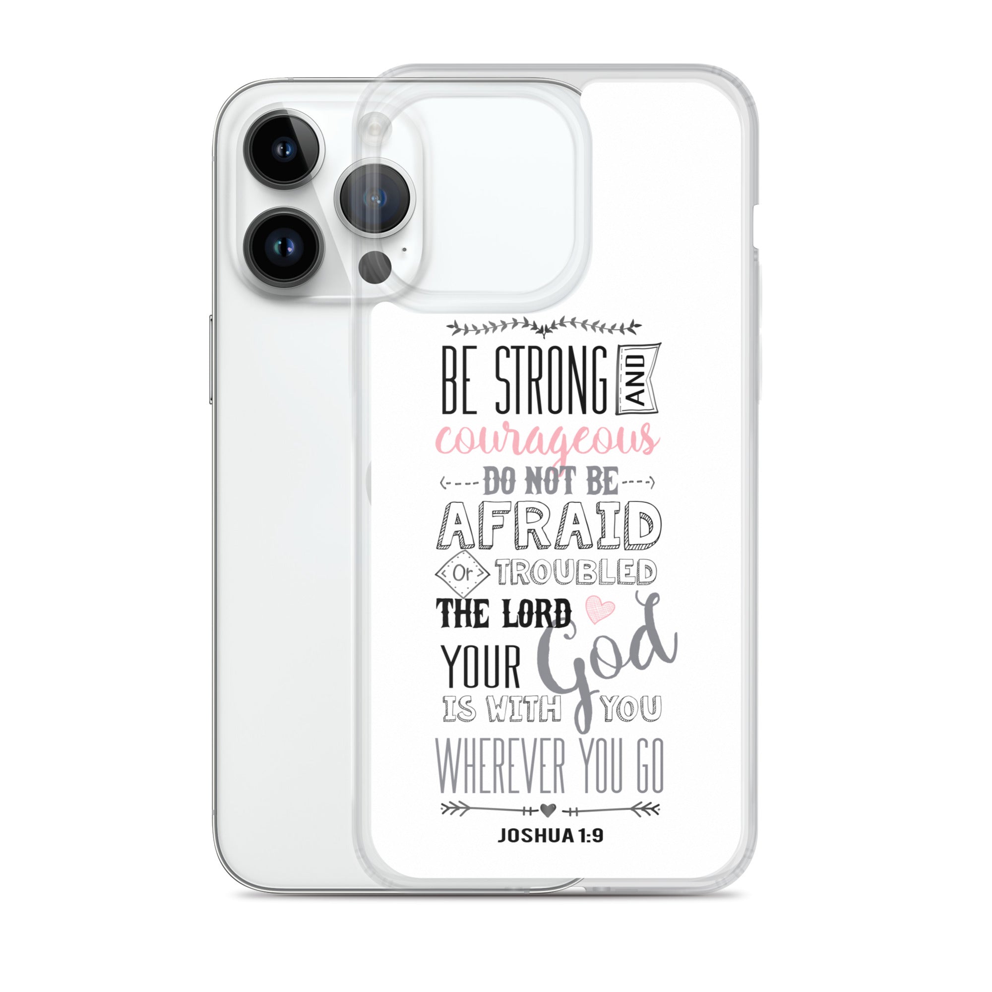 Josua 1:9 Sei mutig und stark - christliche iPhone Handyhülle