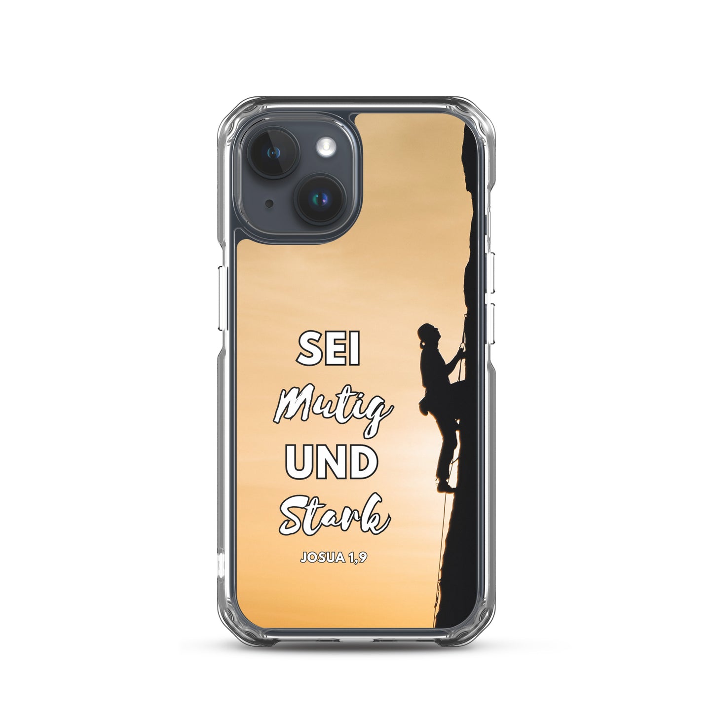 Sei mutig und stark Klettern iPhone-Hülle