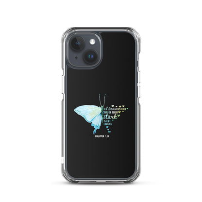 Philipper 4,13 Schmetterling Ich vermag alles durch Christus iPhone-Hülle