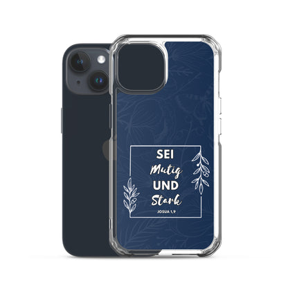 Sei mutig und stark Josua 1,9 iPhone-Hülle