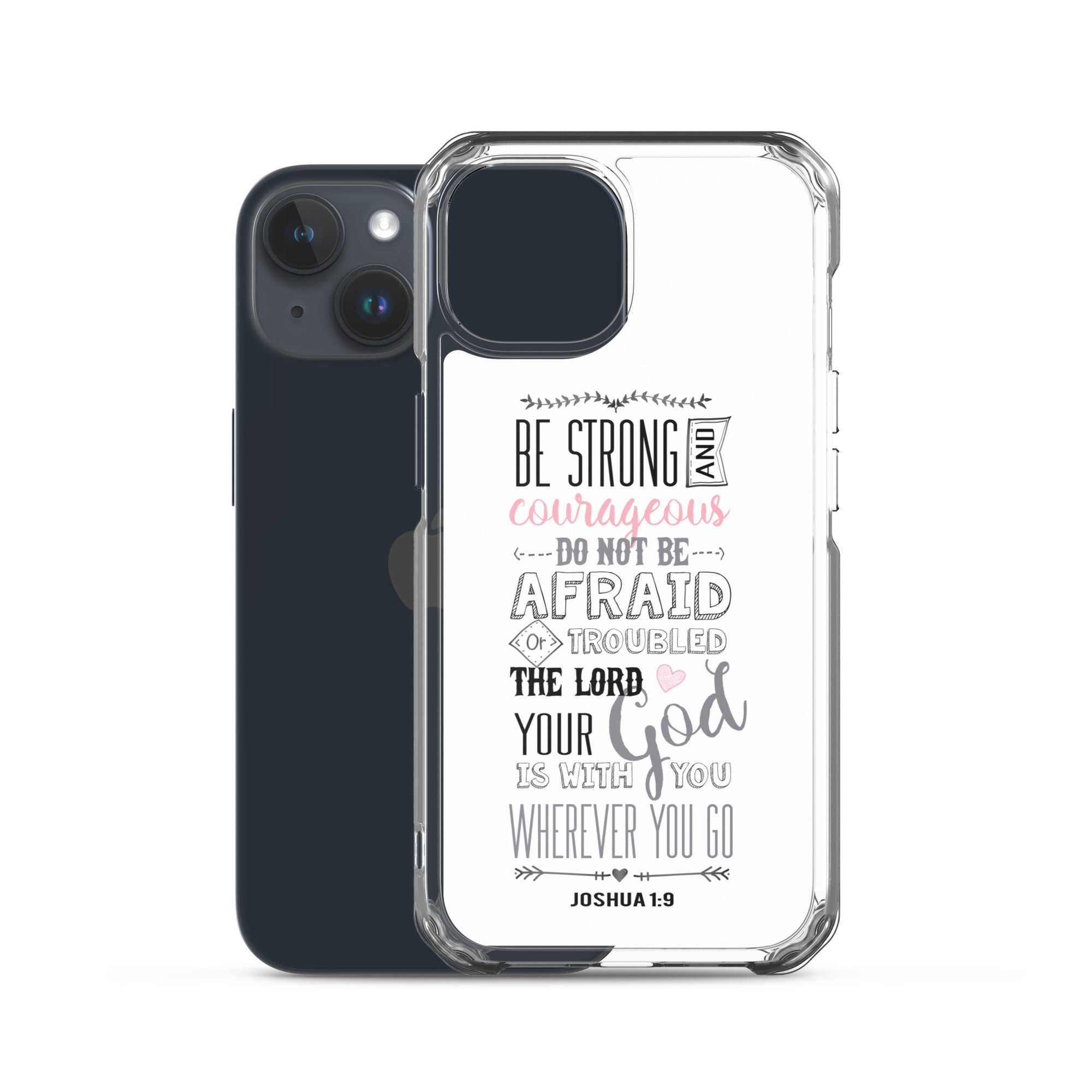 Josua 1:9 Sei mutig und stark - christliche iPhone Handyhülle
