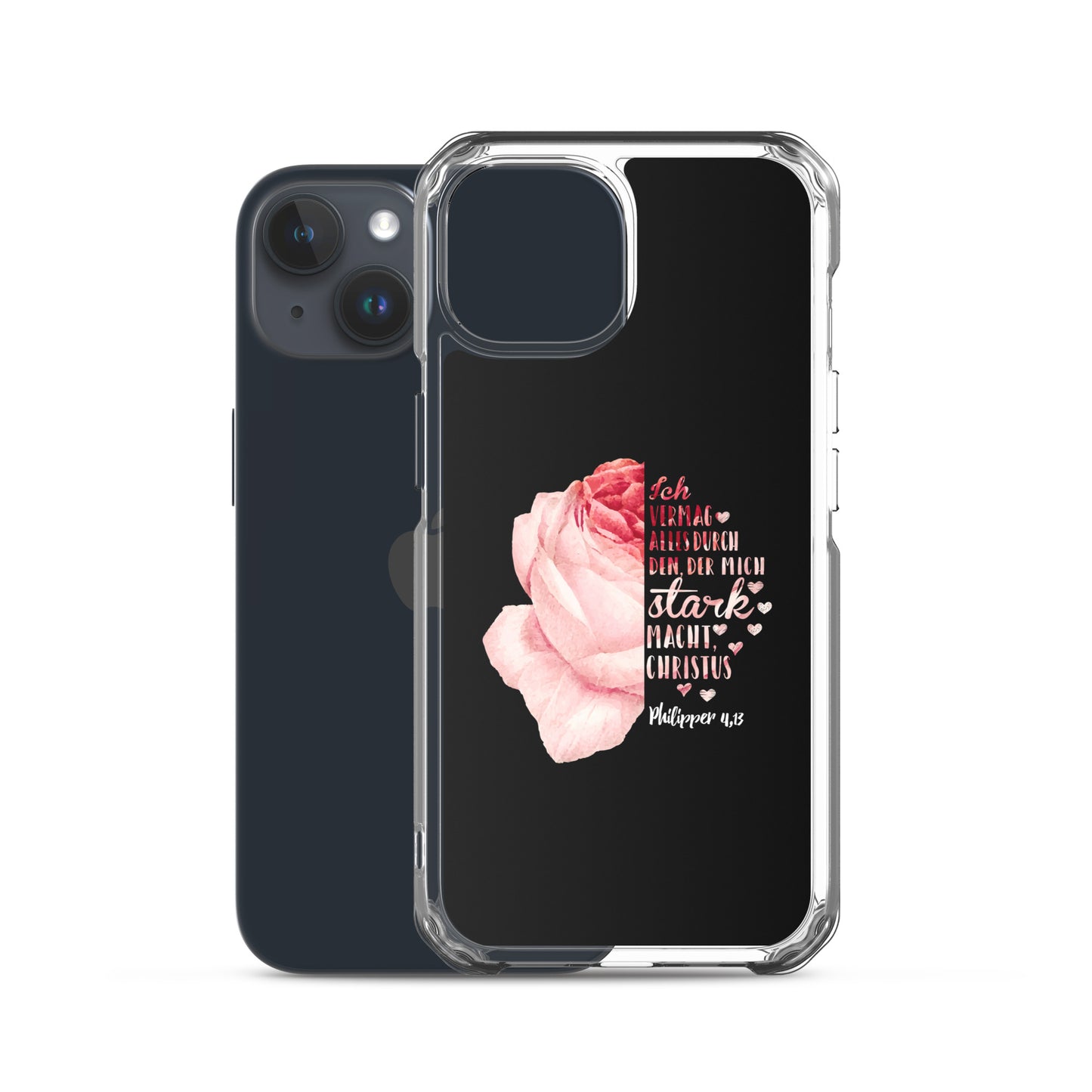 Philipper 4,13 Rose Ich vermag alles durch Christus iPhone-Hülle