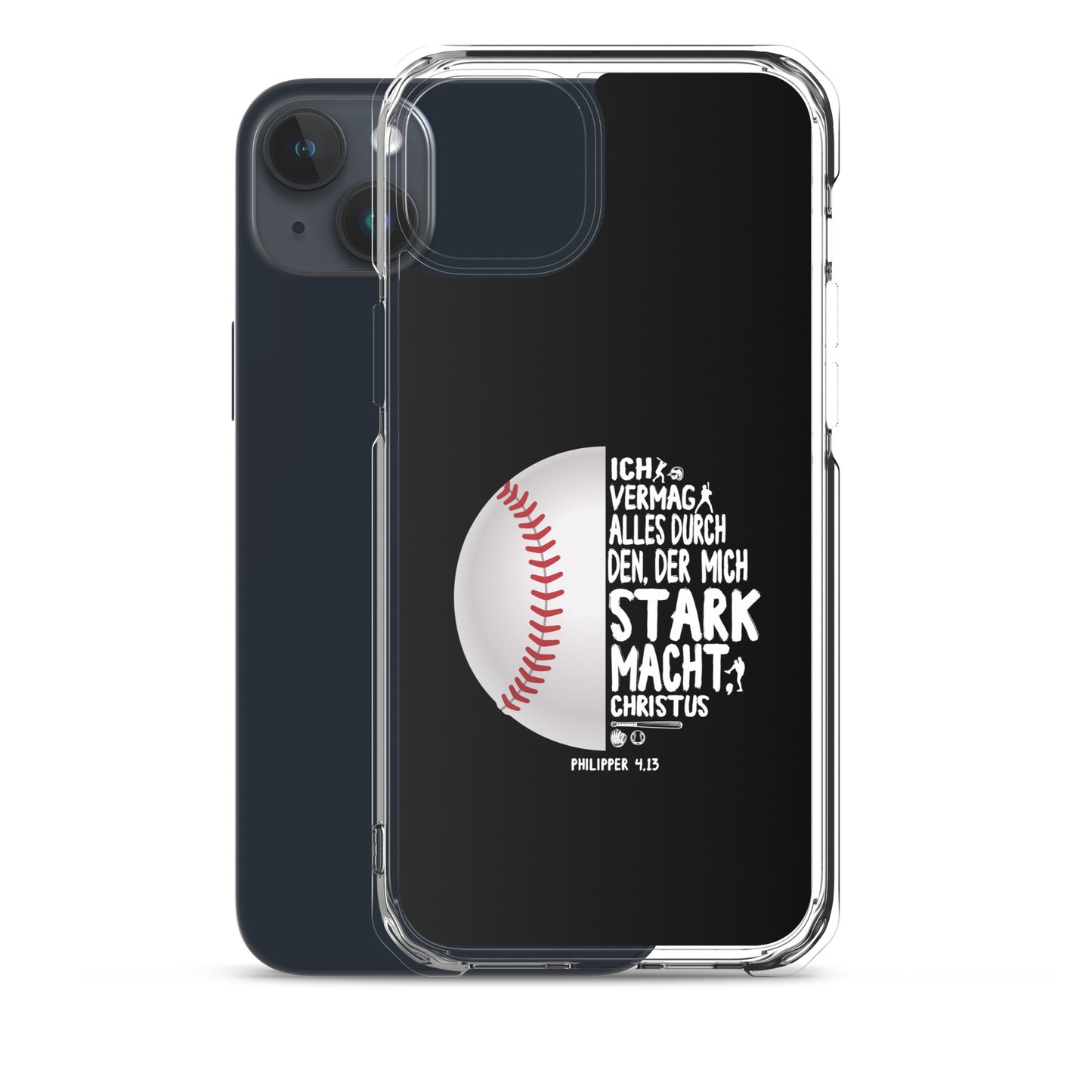 Philipper 4,13 Baseball Ich vermag alles durch Christus iPhone-Hülle