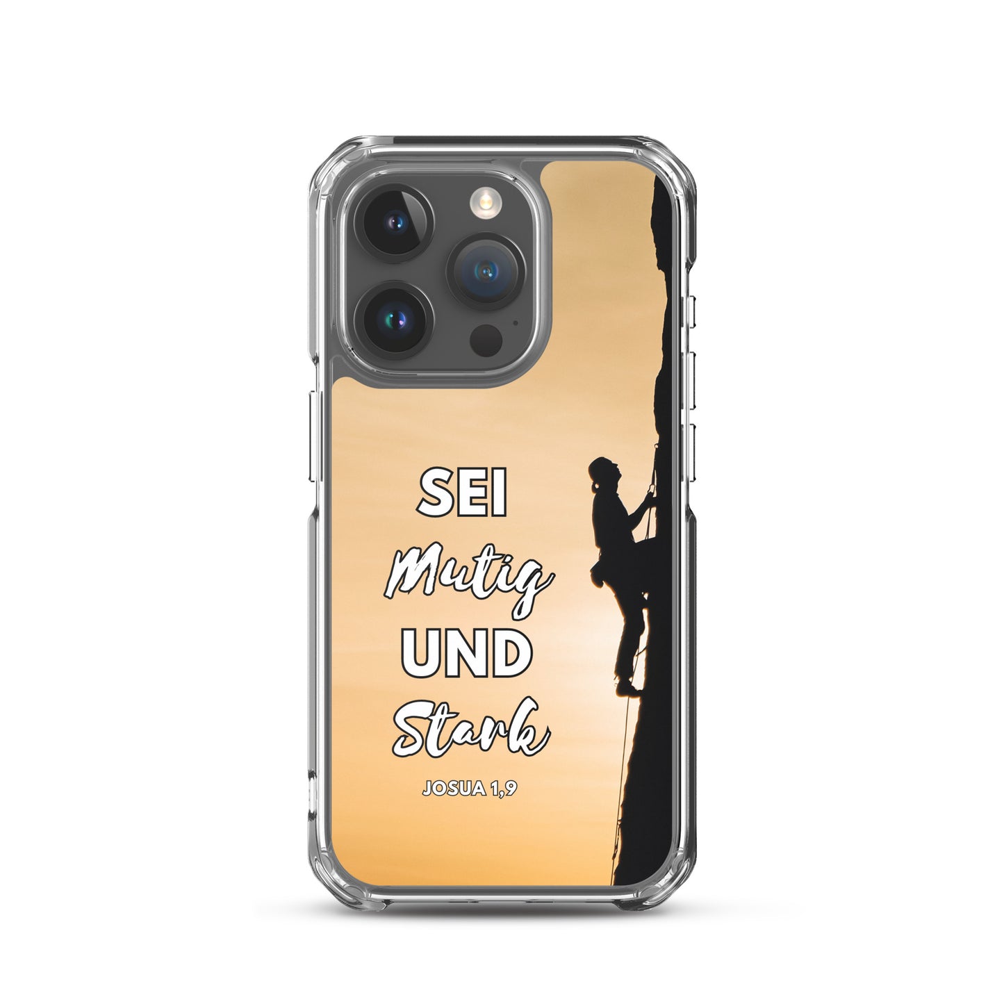 Sei mutig und stark Klettern iPhone-Hülle