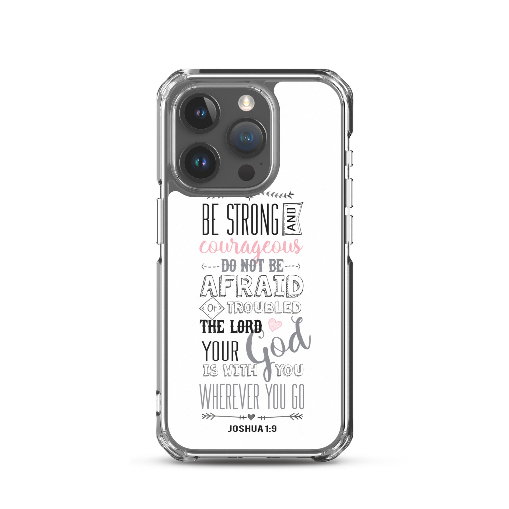 Josua 1:9 Sei mutig und stark - christliche iPhone Handyhülle