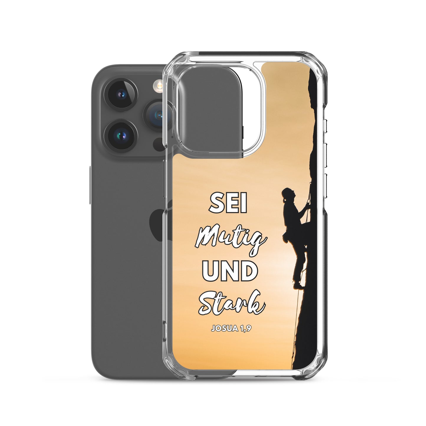 Sei mutig und stark Klettern iPhone-Hülle