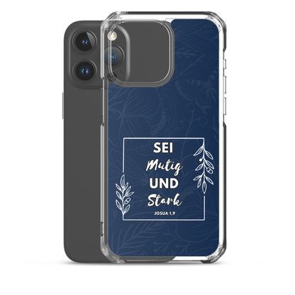 Sei mutig und stark Josua 1,9 iPhone-Hülle
