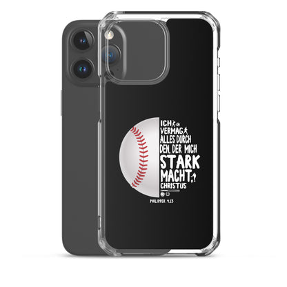 Philipper 4,13 Baseball Ich vermag alles durch Christus iPhone-Hülle