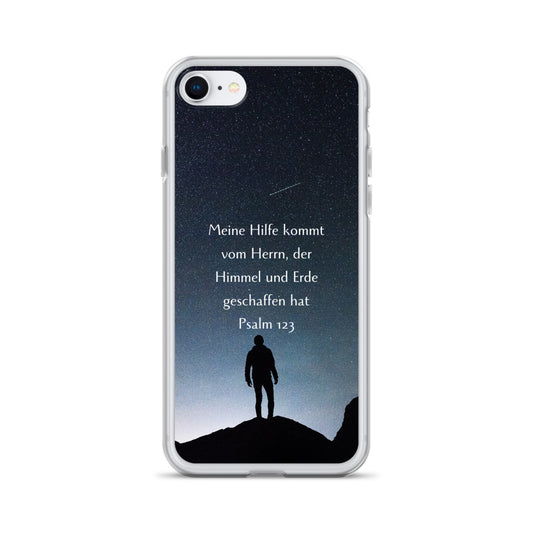 Meine Hilfe kommt vom Herrn Psalm 123 iPhone-Hülle