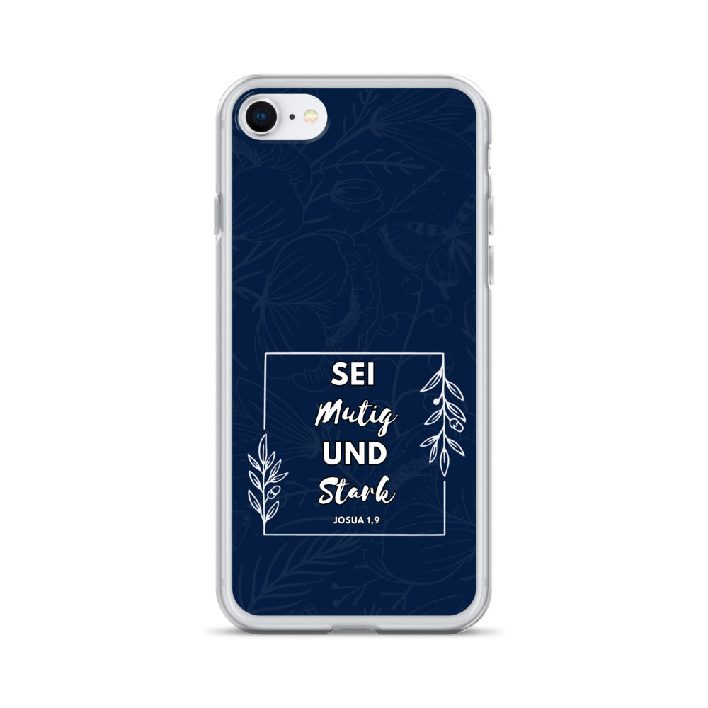 Sei mutig und stark Josua 1,9 iPhone-Hülle