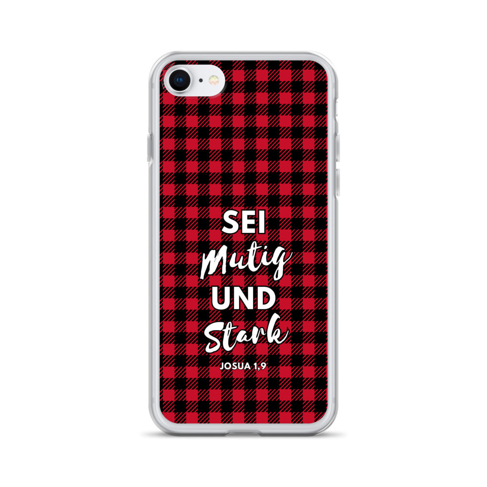 Sei mutig und stark Josua 1,9 iPhone-Hülle