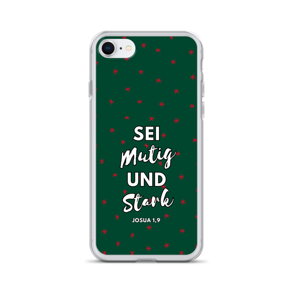 Sei mutig und stark Josua 1,9 iPhone-Hülle