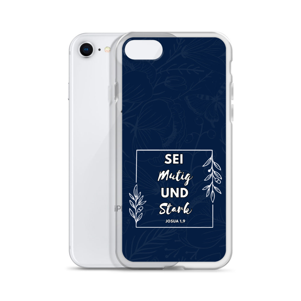 Sei mutig und stark Josua 1,9 iPhone-Hülle
