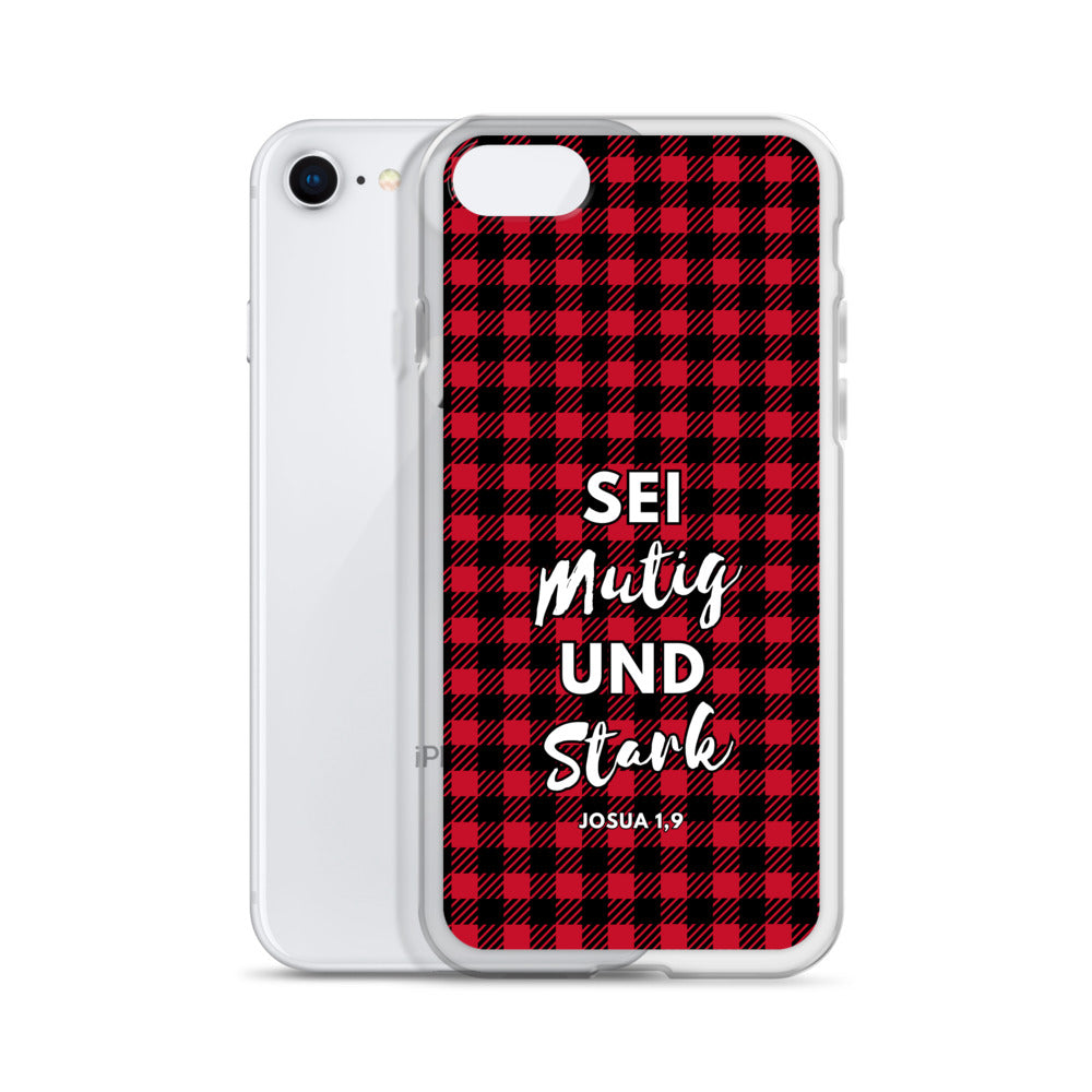 Sei mutig und stark Josua 1,9 iPhone-Hülle