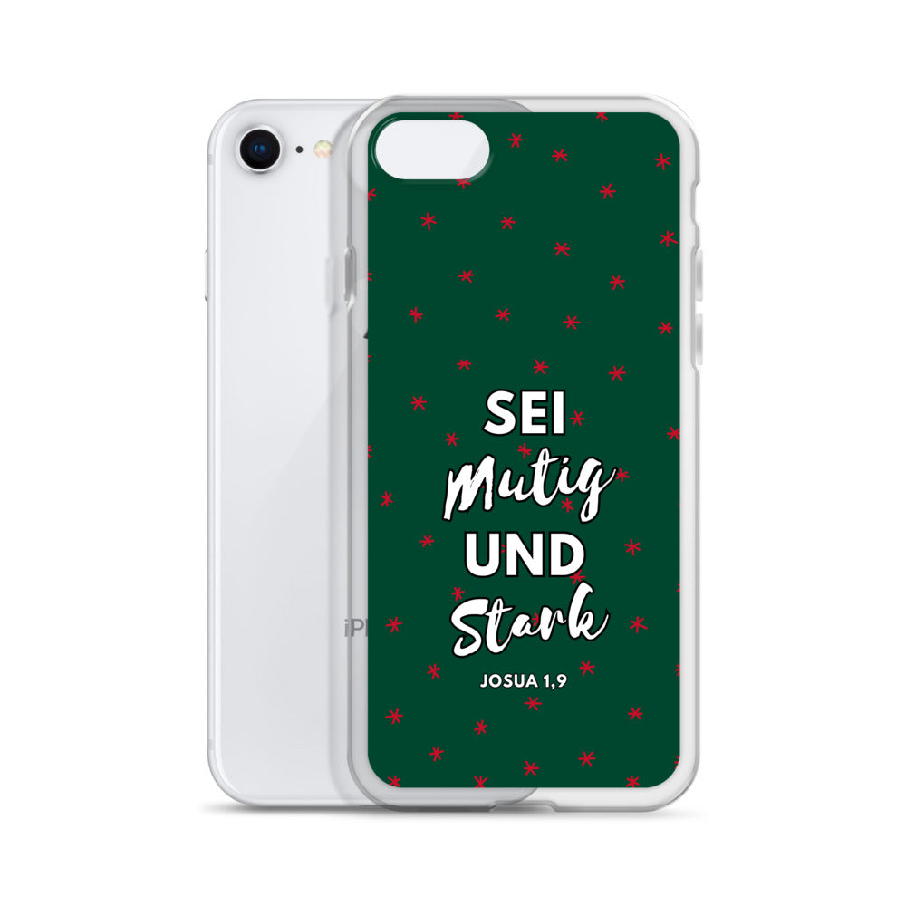 Sei mutig und stark Josua 1,9 iPhone-Hülle