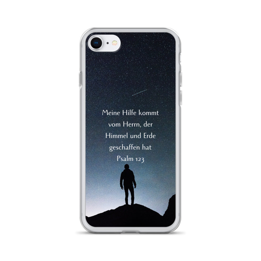 Meine Hilfe kommt vom Herrn Psalm 123 iPhone-Hülle