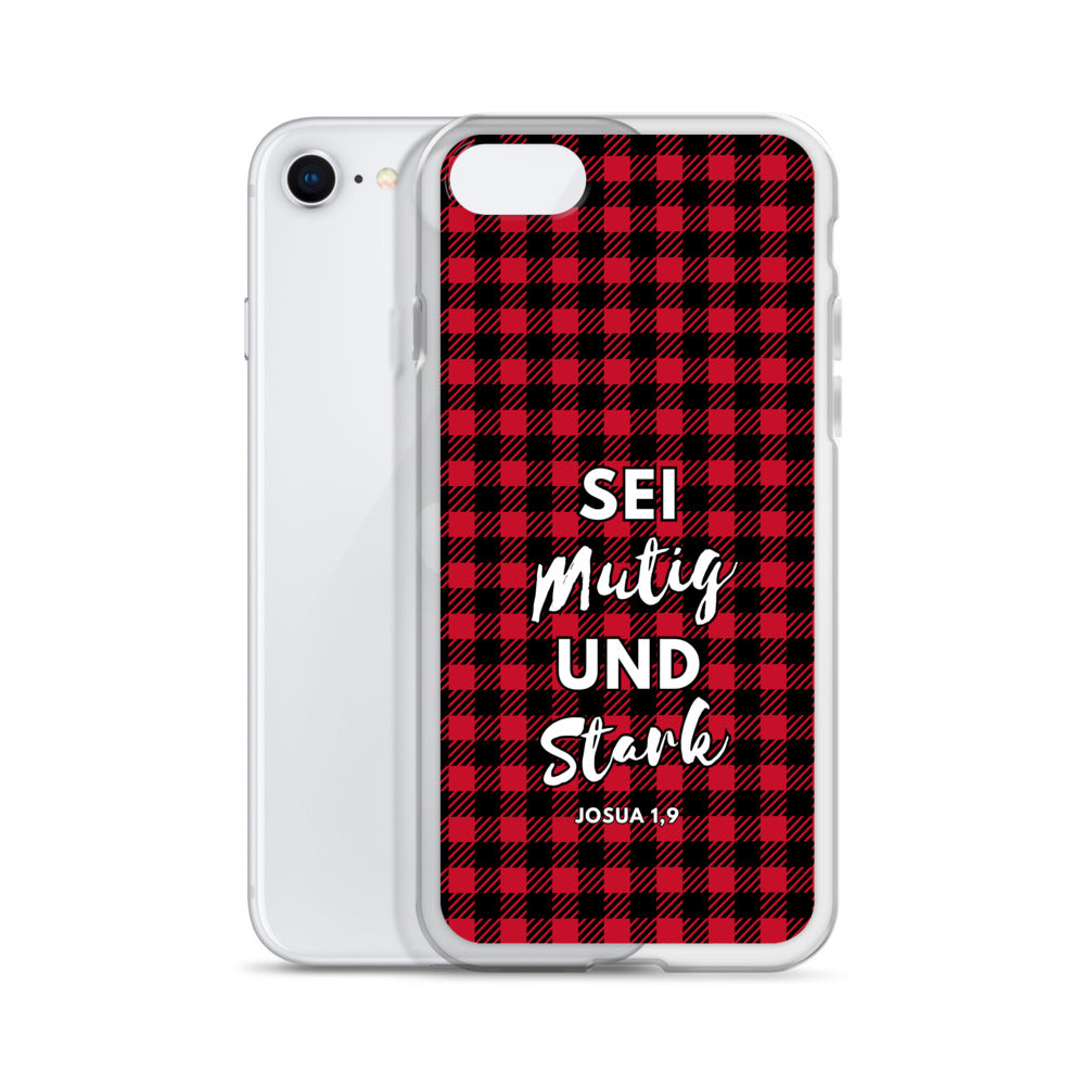 Sei mutig und stark Josua 1,9 iPhone-Hülle
