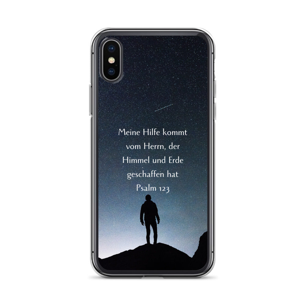 Meine Hilfe kommt vom Herrn Psalm 123 iPhone-Hülle