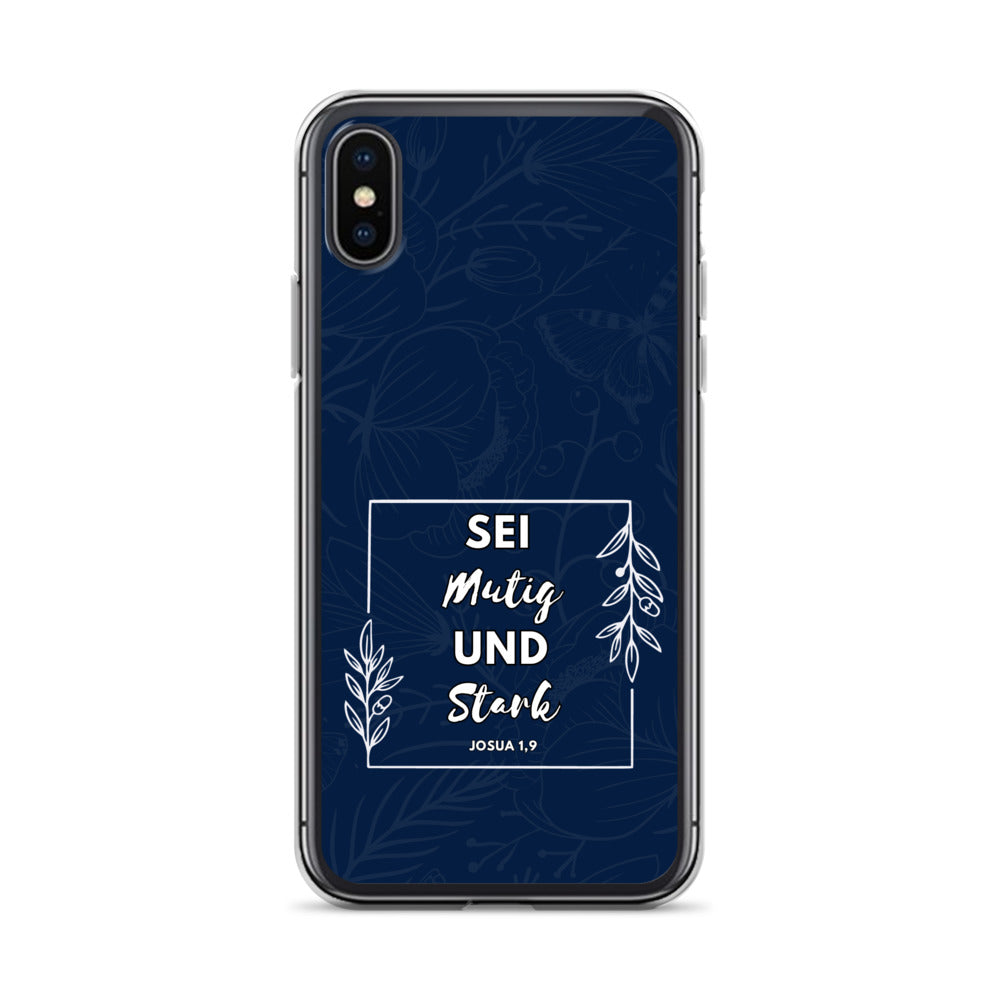 Sei mutig und stark Josua 1,9 iPhone-Hülle