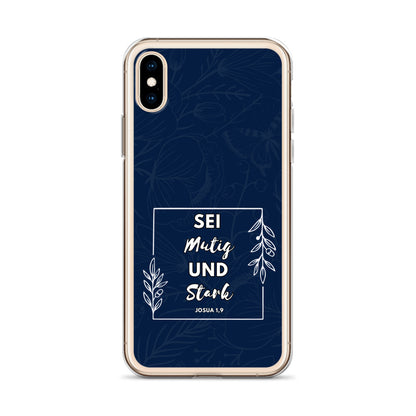 Sei mutig und stark Josua 1,9 iPhone-Hülle