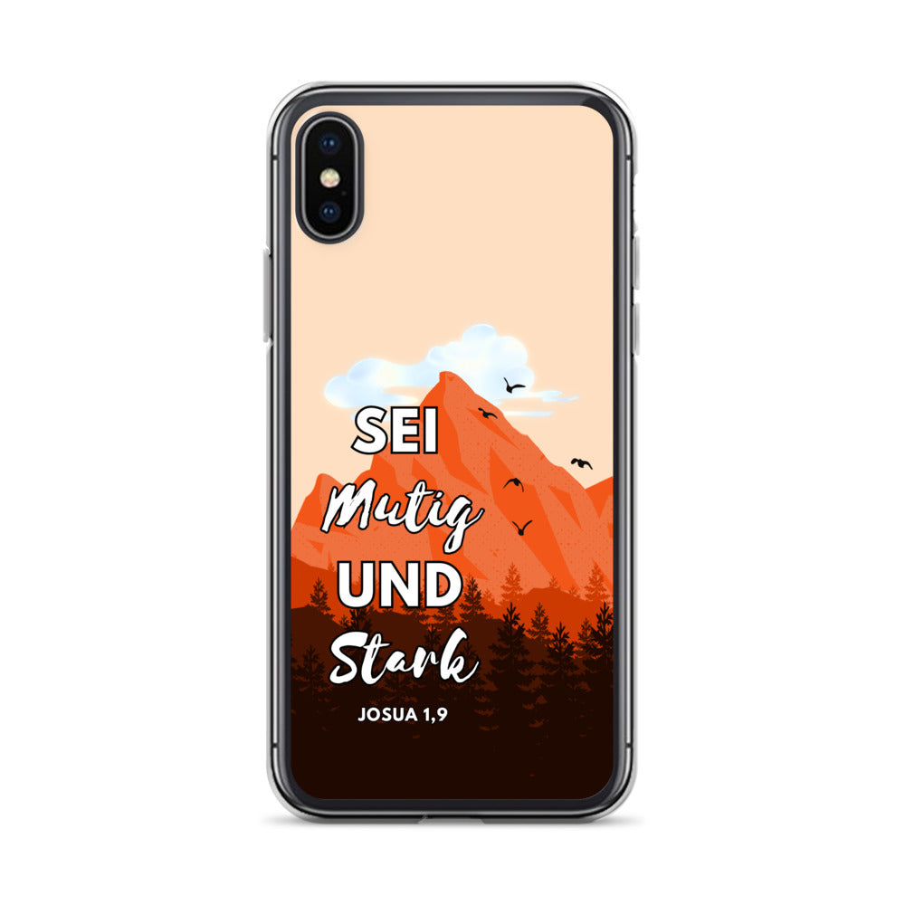Sei mutig und stark iPhone-Hülle