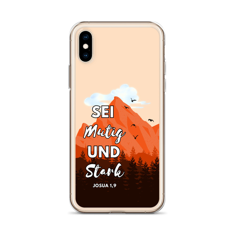 Sei mutig und stark iPhone-Hülle