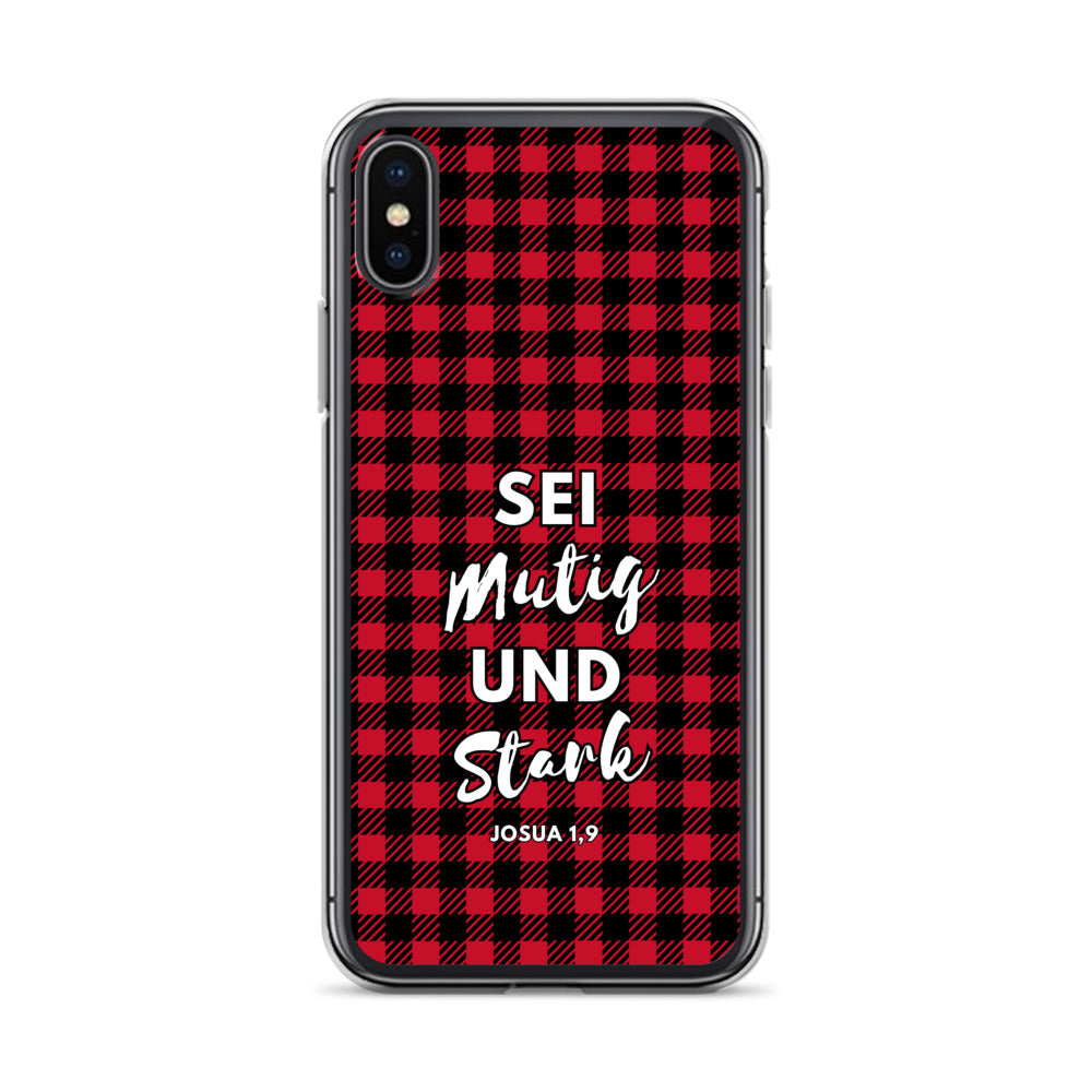 Sei mutig und stark Josua 1,9 iPhone-Hülle