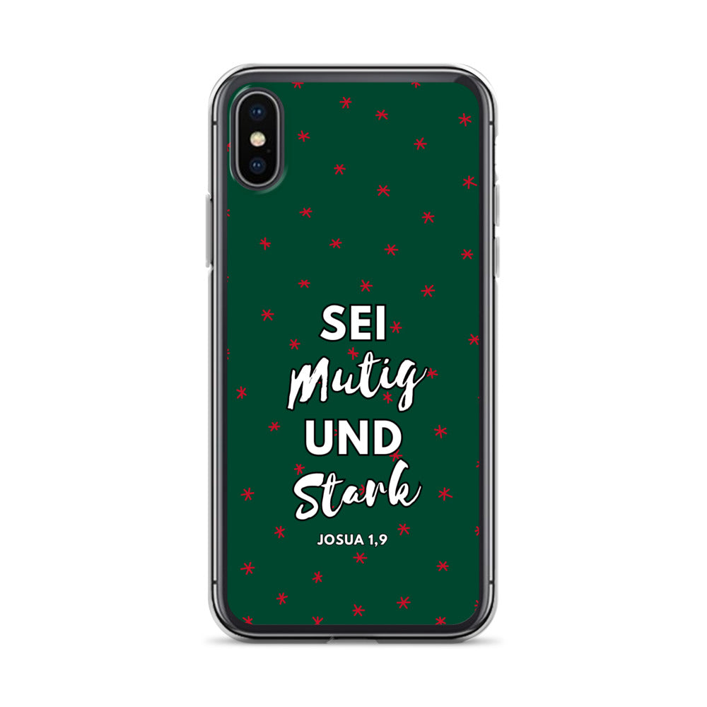Sei mutig und stark Josua 1,9 iPhone-Hülle