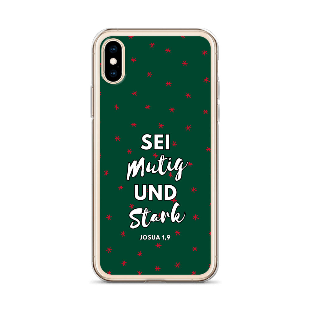 Sei mutig und stark Josua 1,9 iPhone-Hülle