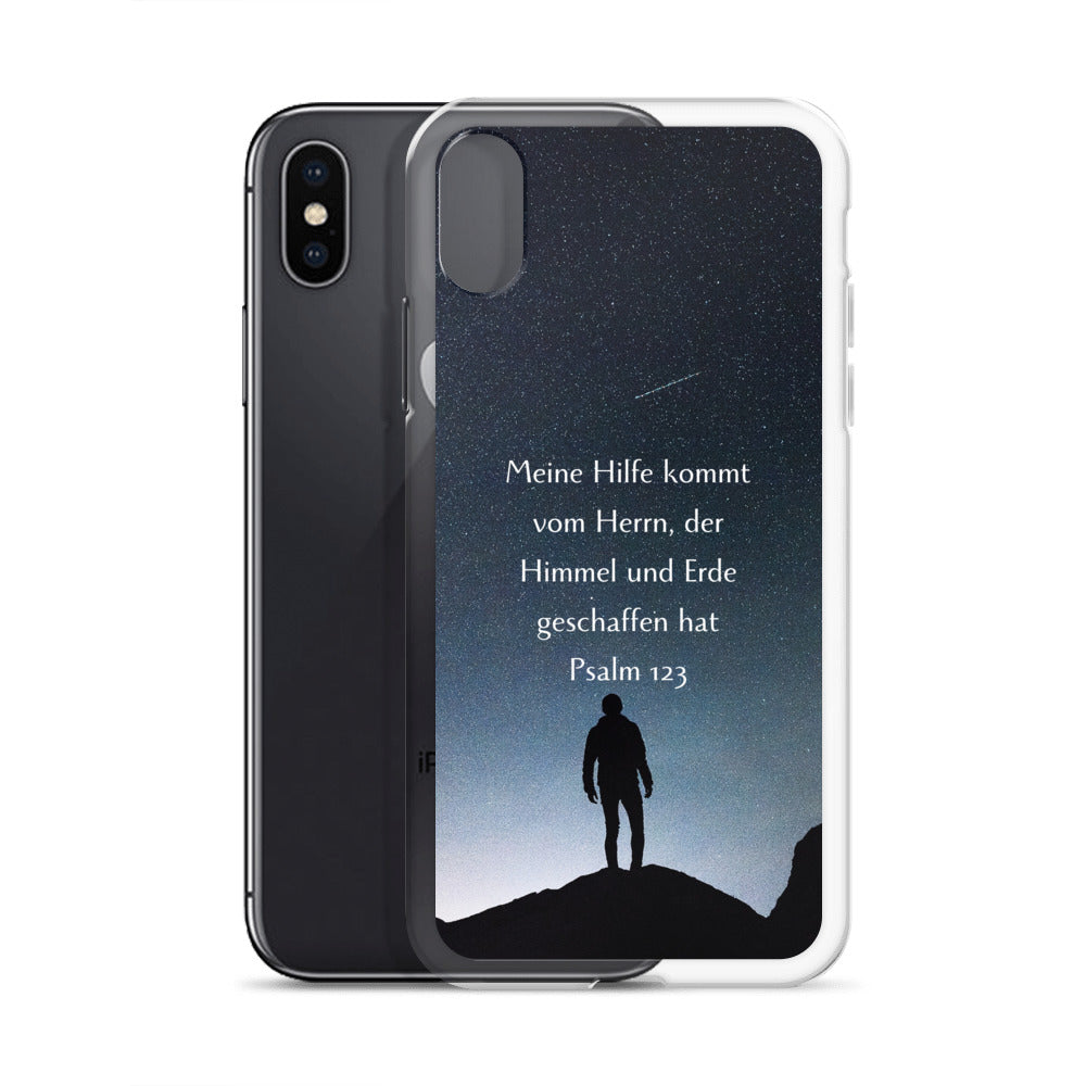 Meine Hilfe kommt vom Herrn Psalm 123 iPhone-Hülle