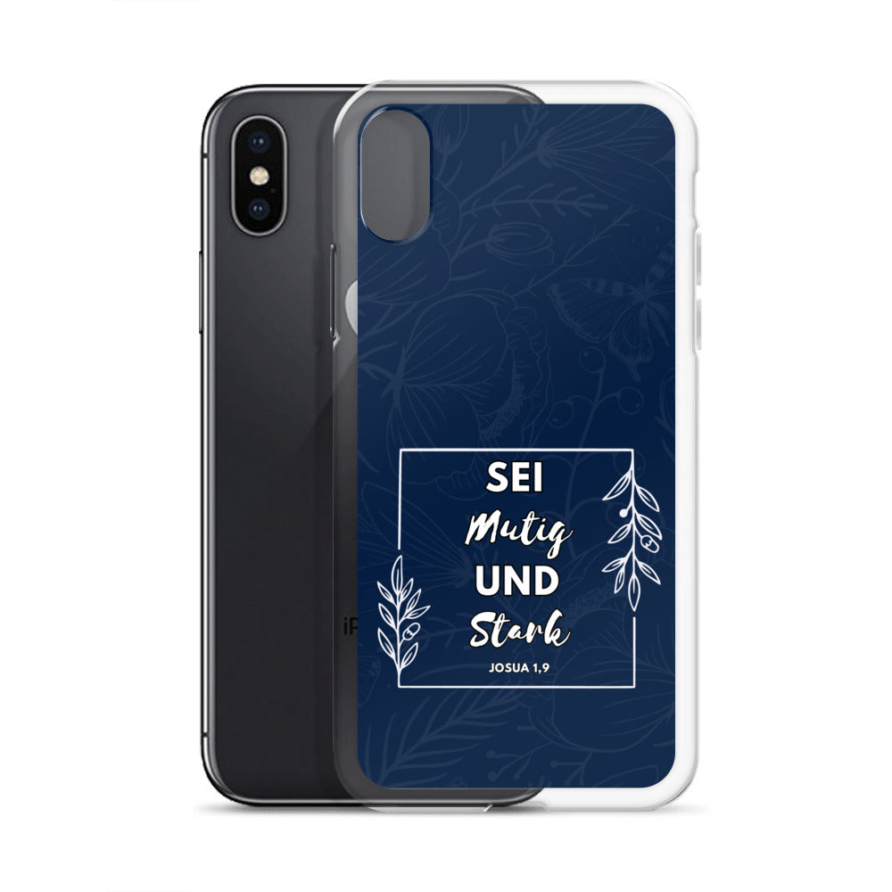 Sei mutig und stark Josua 1,9 iPhone-Hülle