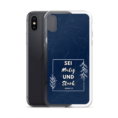 Sei mutig und stark Josua 1,9 iPhone-Hülle