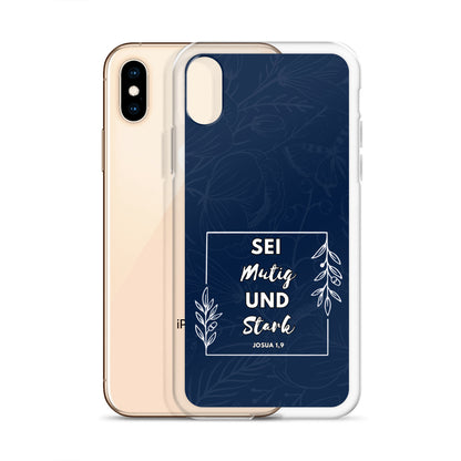 Sei mutig und stark Josua 1,9 iPhone-Hülle