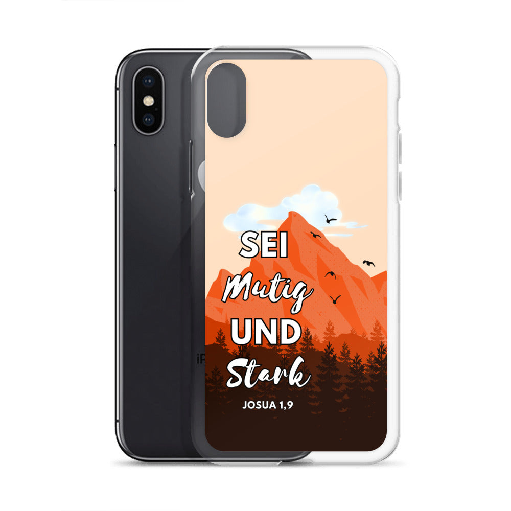 Sei mutig und stark iPhone-Hülle