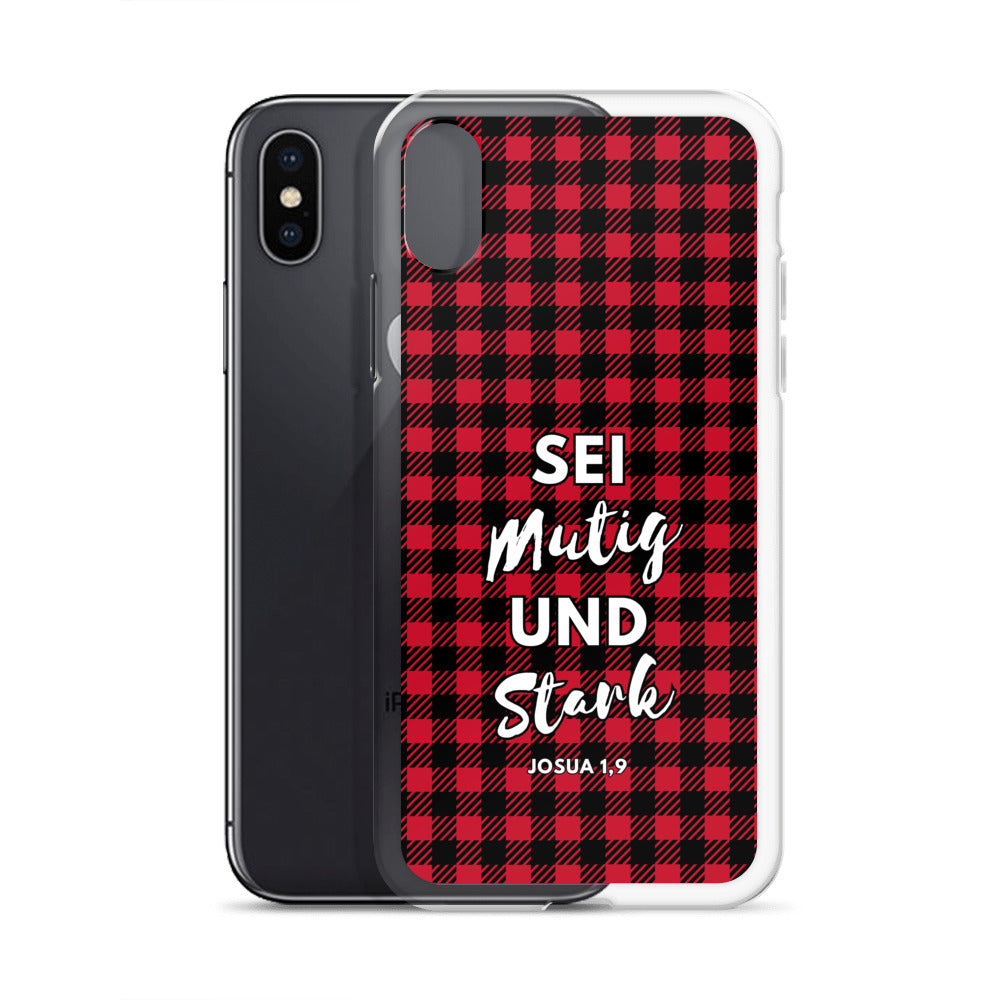 Sei mutig und stark Josua 1,9 iPhone-Hülle