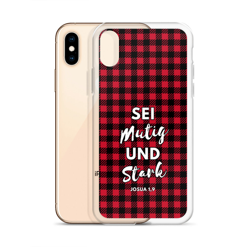 Sei mutig und stark Josua 1,9 iPhone-Hülle