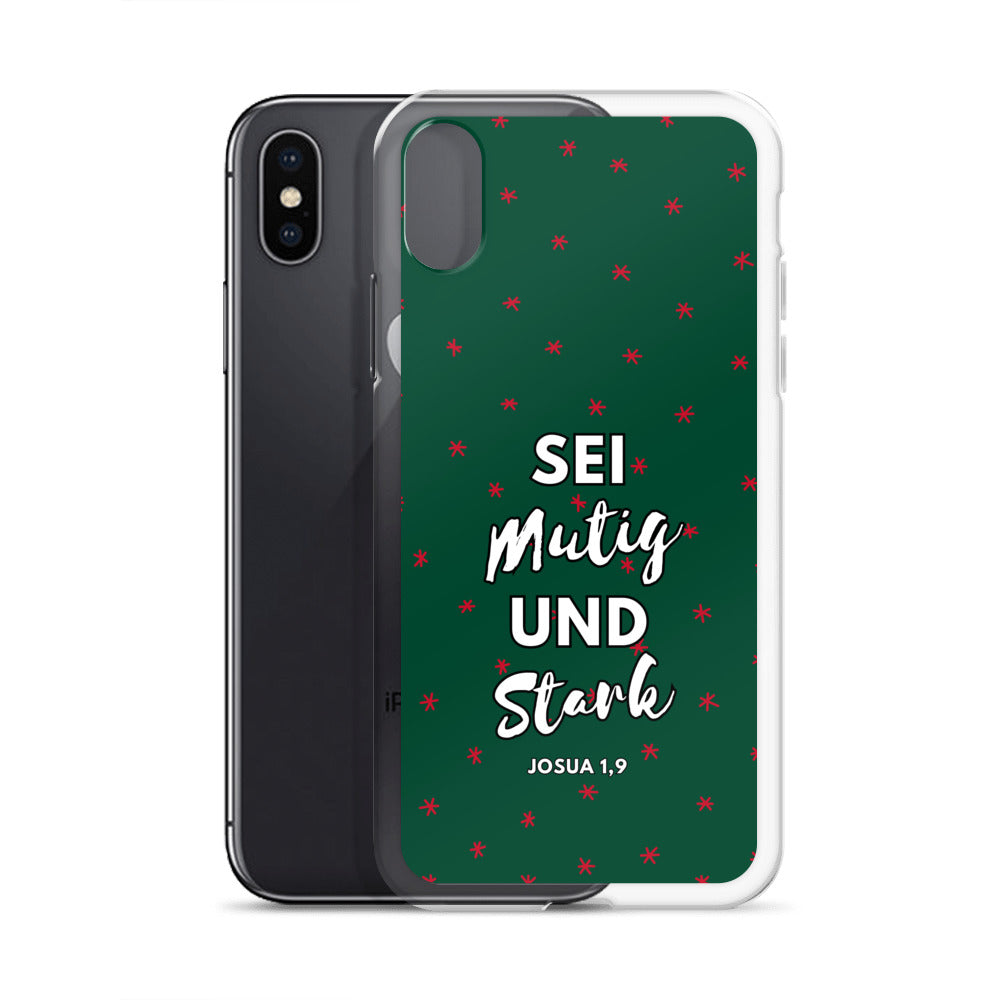 Sei mutig und stark Josua 1,9 iPhone-Hülle