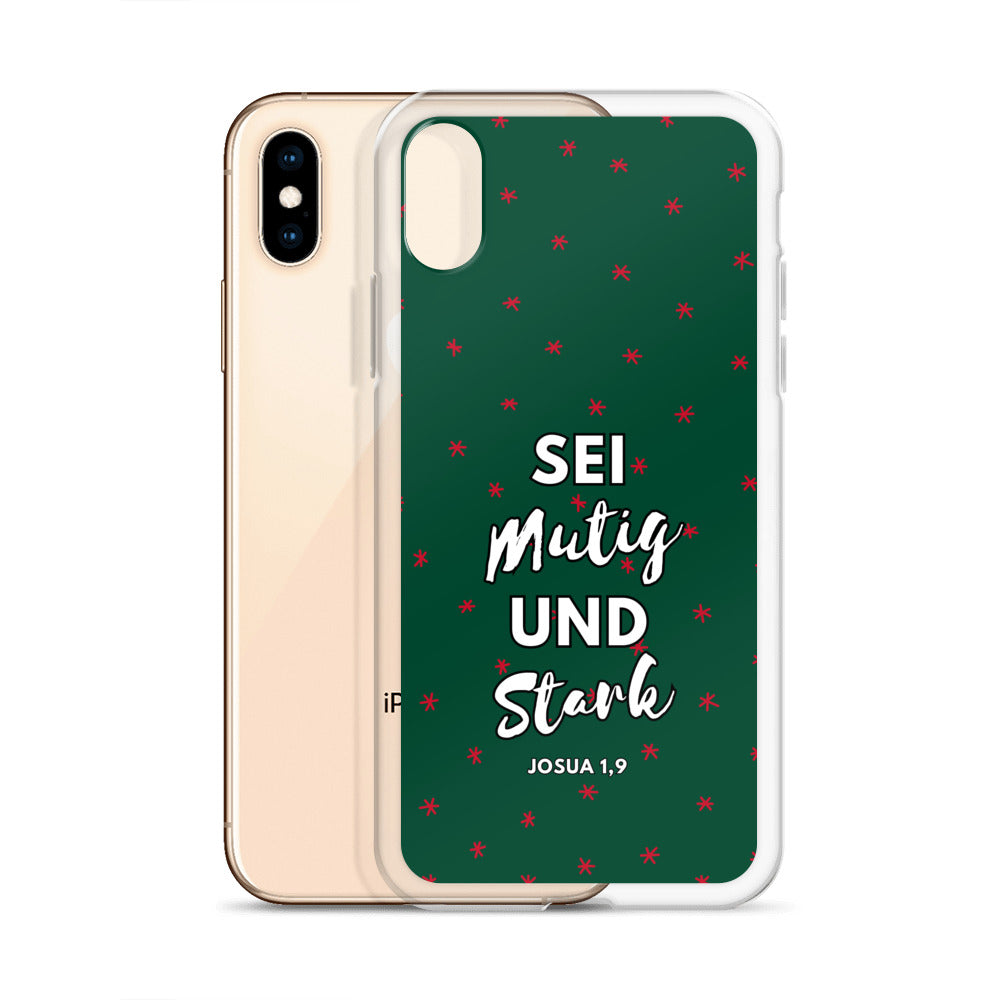 Sei mutig und stark Josua 1,9 iPhone-Hülle