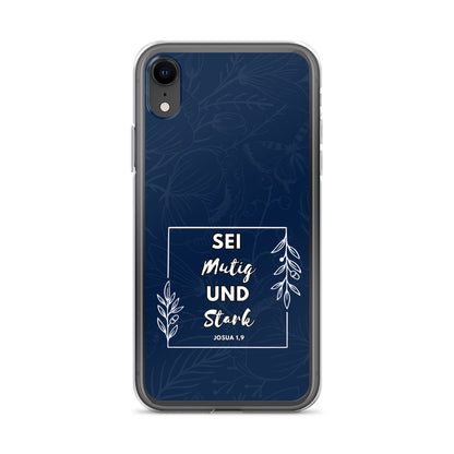 Sei mutig und stark Josua 1,9 iPhone-Hülle