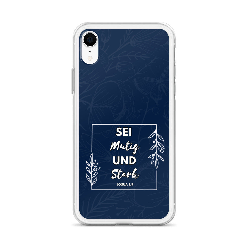 Sei mutig und stark Josua 1,9 iPhone-Hülle