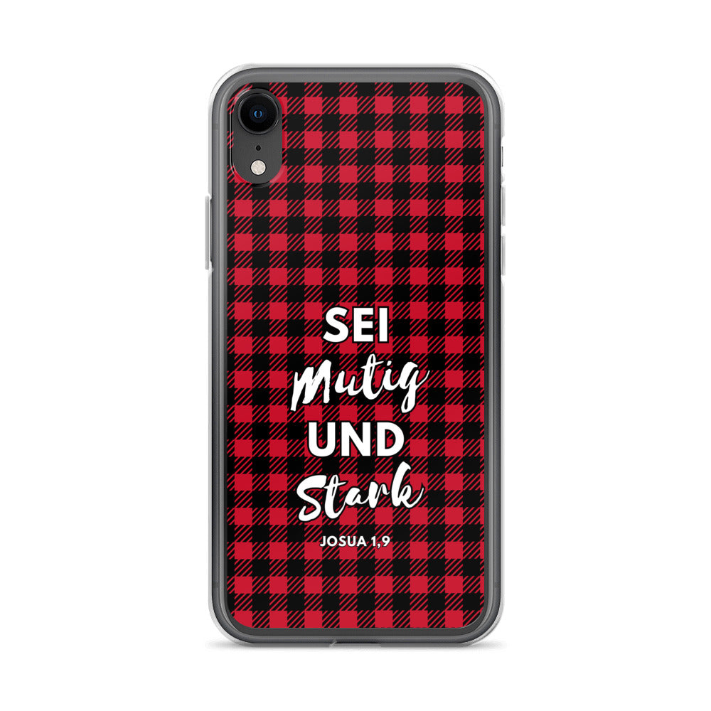 Sei mutig und stark Josua 1,9 iPhone-Hülle