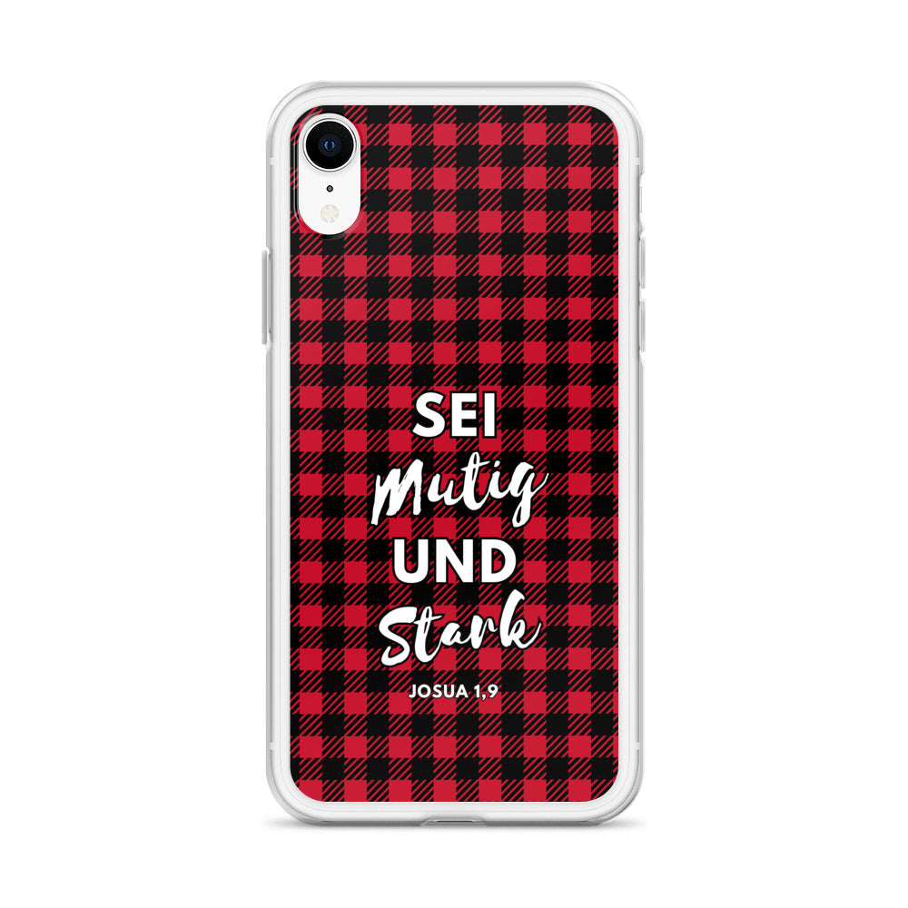 Sei mutig und stark Josua 1,9 iPhone-Hülle