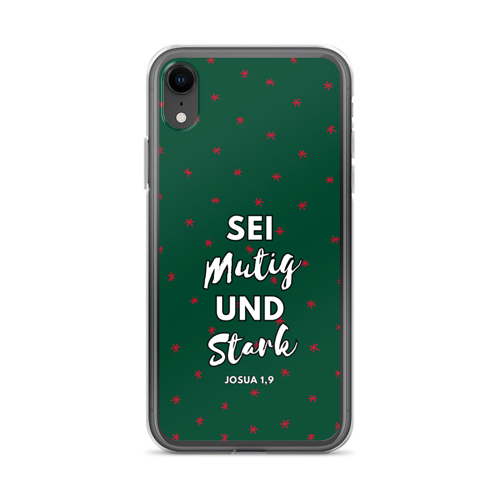 Sei mutig und stark Josua 1,9 iPhone-Hülle